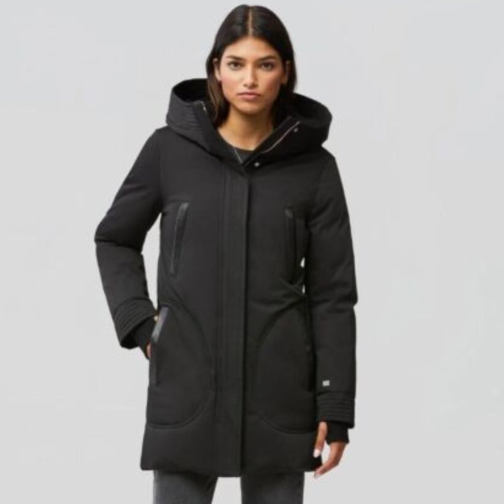 NWT: Soia & Kyo Black Down Coat XXS